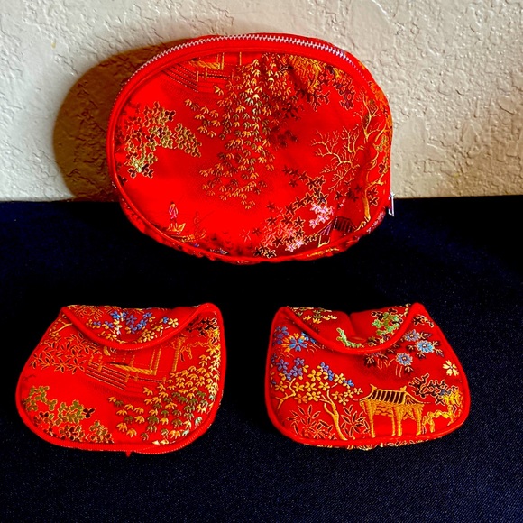 Oriental Cosmetic Nesting Bags NWOT - Picture 1 of 4